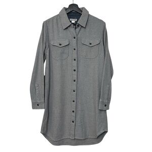 Outerknown Women’s S.E.A. Organic Cotton Shirt Dress Heather Grey XS NWT Casual